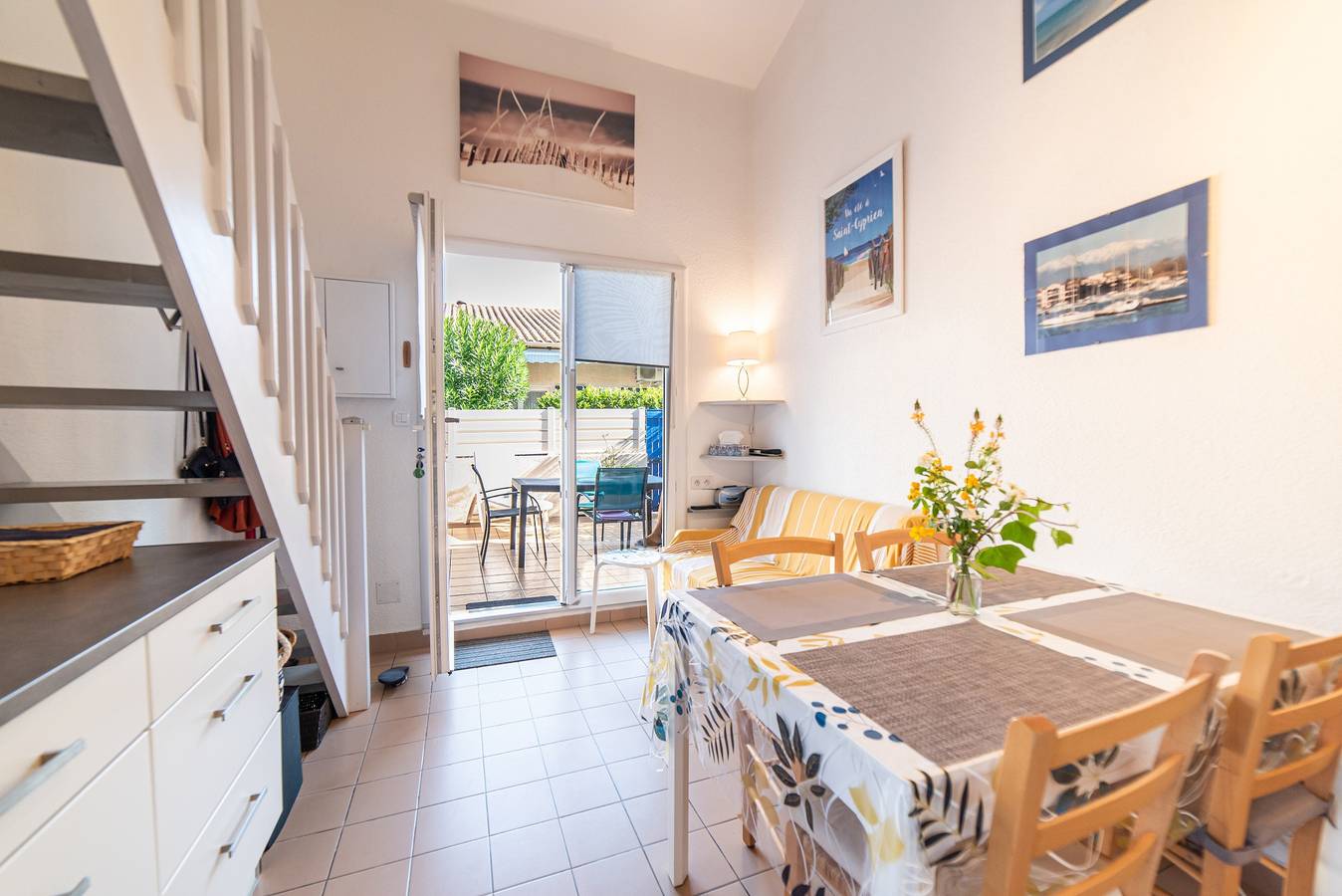 Maison de vacances 'Mas Bleu' avec piscine partagée et jardin privé in Saint-Cyprien, Côte méditerranéenne (France)