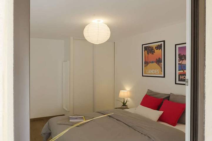Ganze Wohnung, Komfortables Apartment für 4 Personen – Strand & Hafen zu Fuß erreichbar in Capbreton, Côte d’Argent