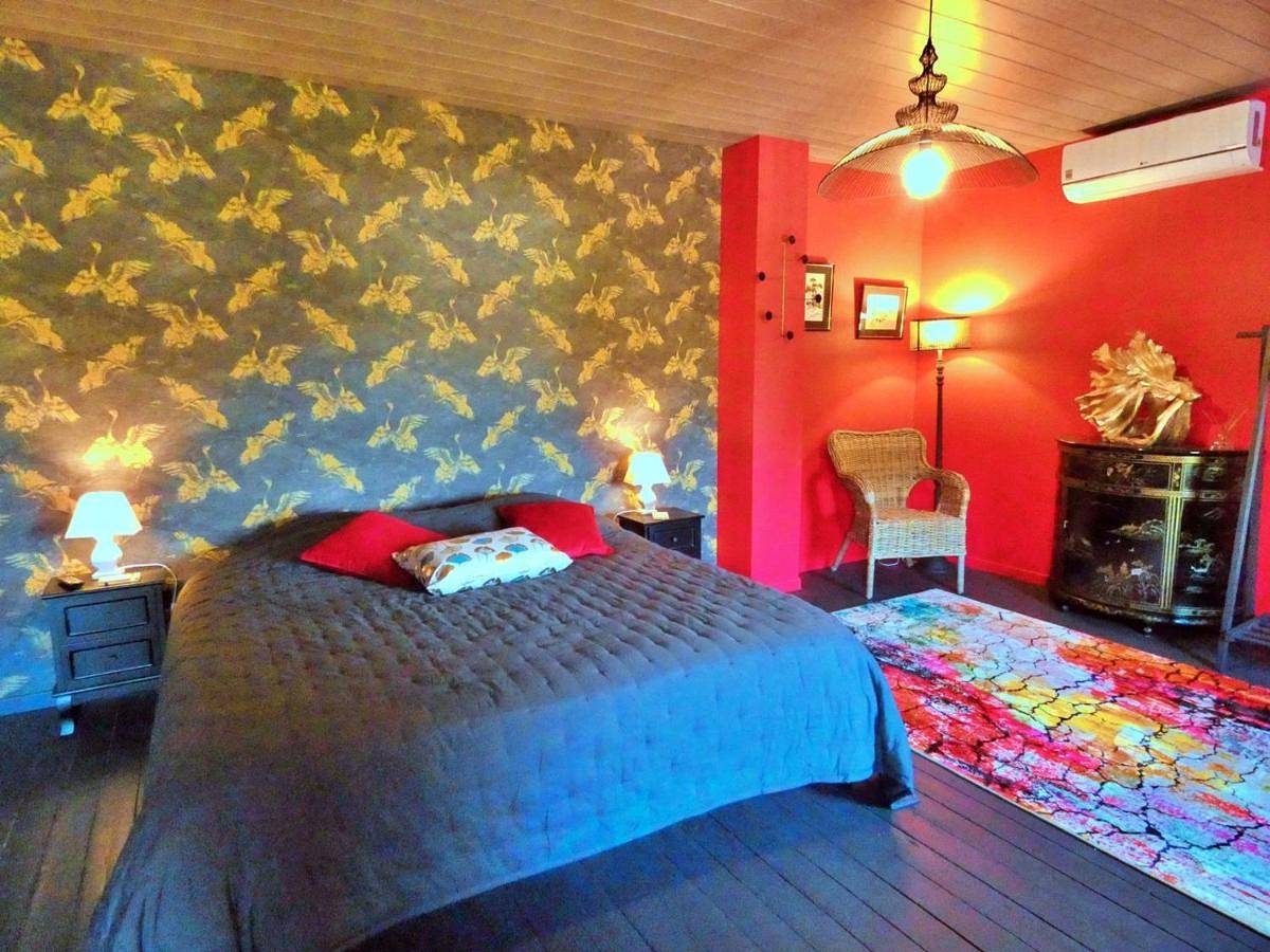 Chambre Japonaise avec Lit King-Size en Maison d'Hôtes, Proche Autoroute A10, Chartres et Orléans - Fr-1-581-111 in Janville (Eure-et-Loir), Région de Chartres