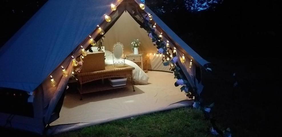 Camping tent for 4 people, with view in Dorset
