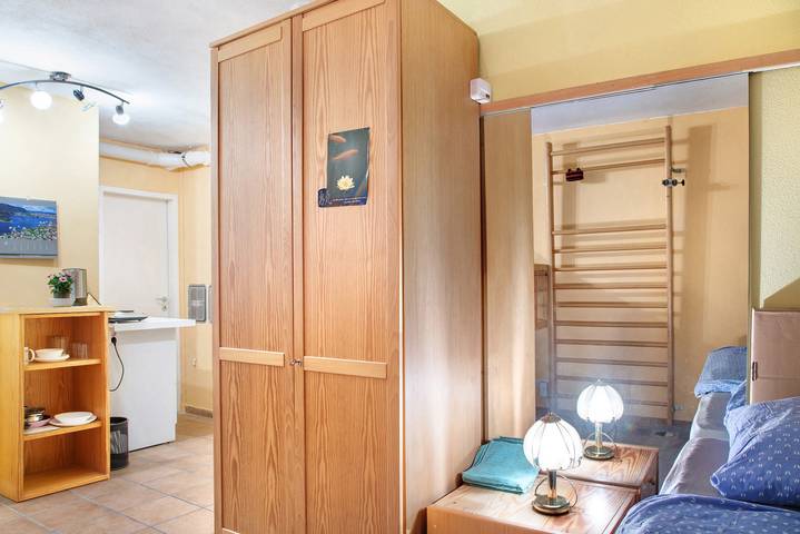Studio entier, Studio 'Milchtütenzimmer - Upcycling' avec terrasse partagée et Wi-Fi in Grünwald (Bavière), Arrondissement de Munich
