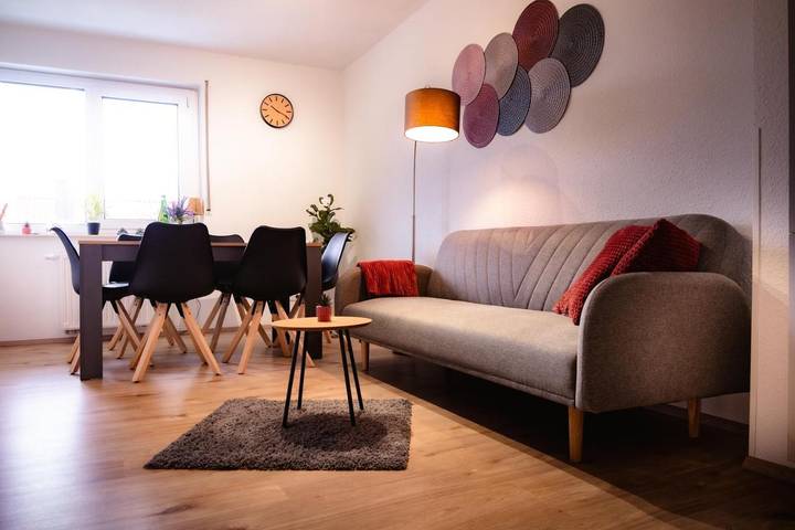 Ferienwohnung für 8 Personen, mit Balkon und Ausblick in Bad Bocklet