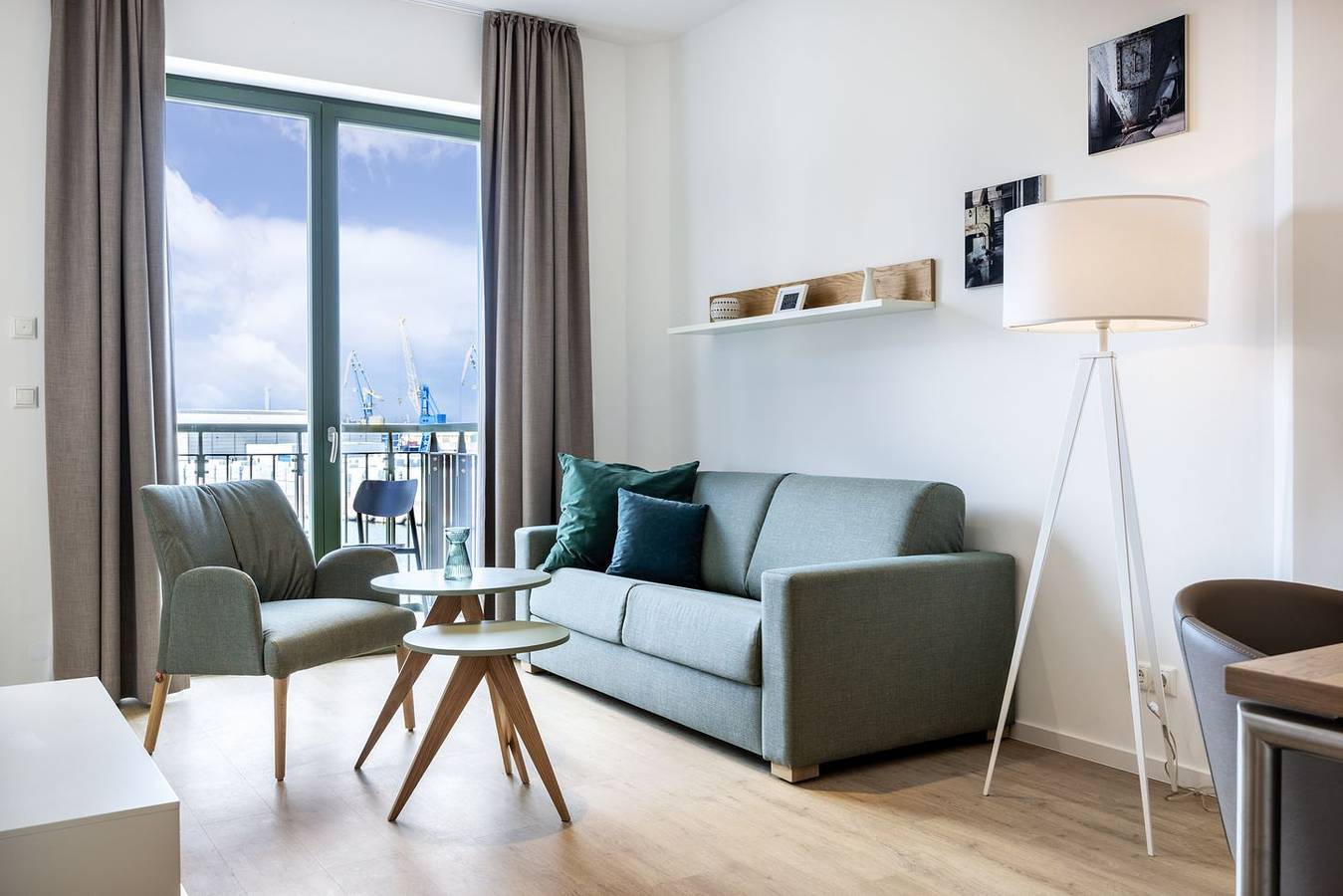 Ganze Wohnung, Stilvolles, modernes Hafenapartment mit tollem Blick auf den Alten Hafen Wismars in Wismar, Nordwestmecklenburg (Wismar und Umgebung)