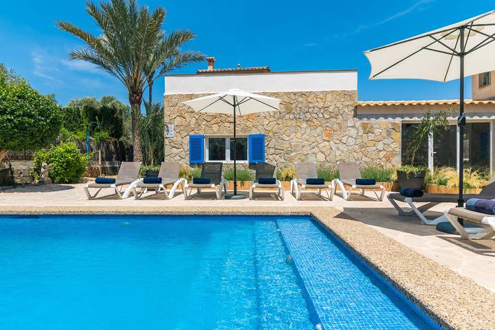 Villa Azul in Cala Llombards, Santanyí