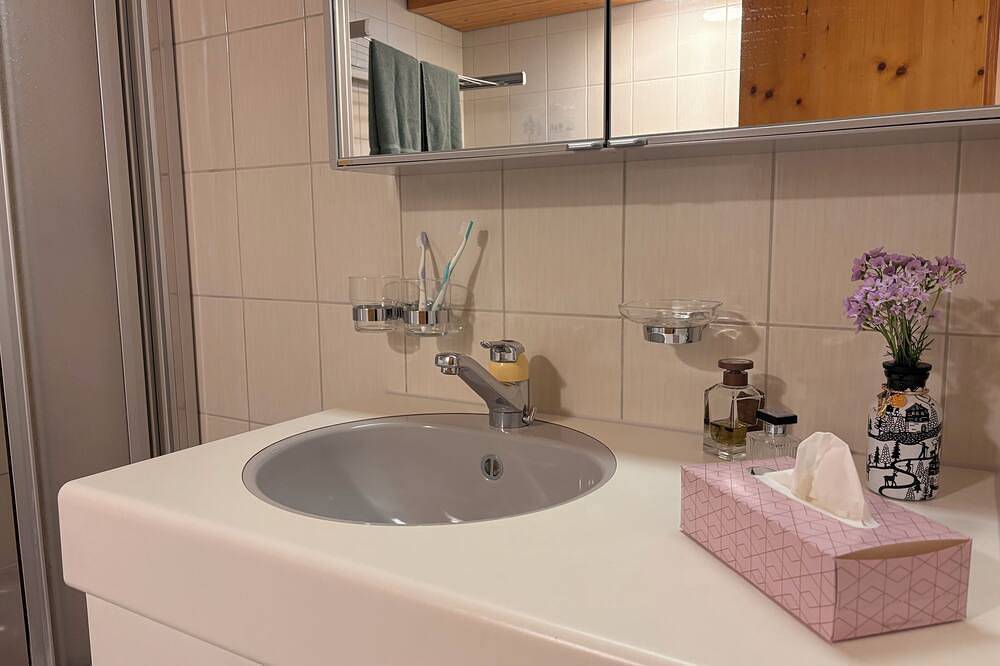Alpines Chalet Apartment - Terasse & \nblick auf Berge und See in Aeschi bei Spiez, Thunersee