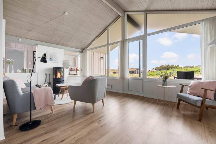 Ferienhaus mit Meerblick für 6 Personen, mit Terrasse und Sauna sowie Whirlpool in Grønhøj Strand - 4