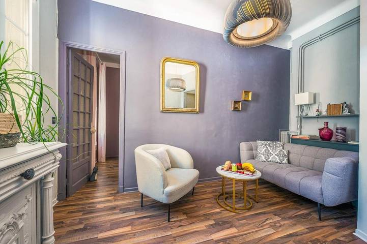 Gîte pour 2 personnes, avec balcon et vue dans Gare de Nice ville