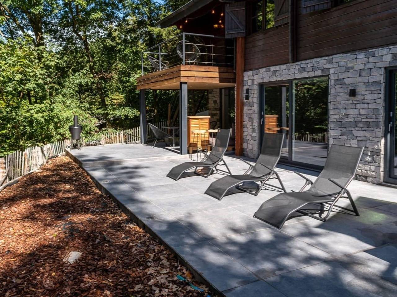 Chalet in het bos met Nordic bad in Odeigne, Manhay