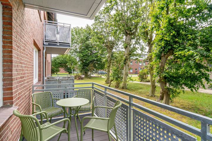 Ferienwohnung für 2 Personen, mit Balkon auf den Ostfriesische Inseln
