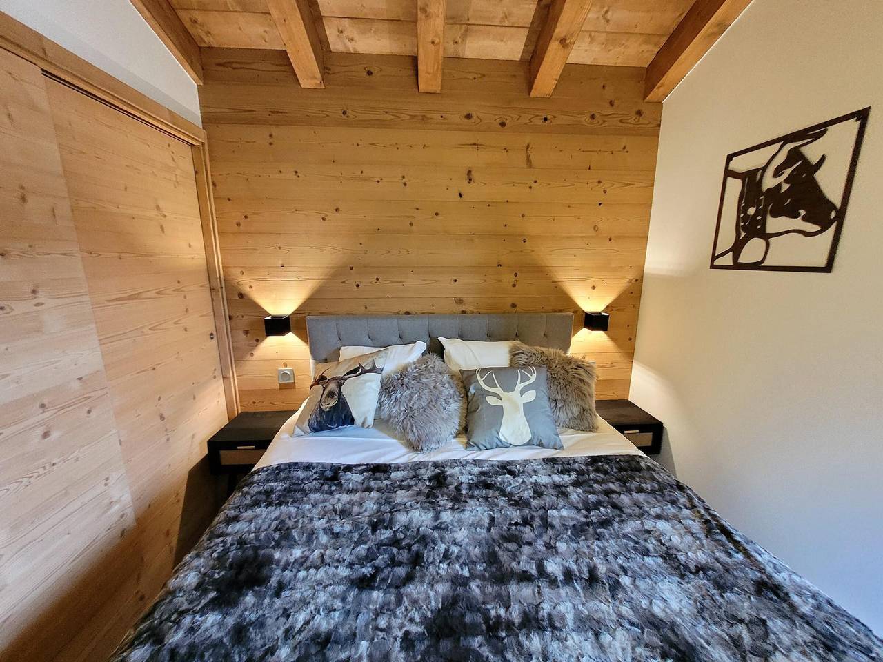 Appartement entier, Appartement 4* avec 2 suites, balcon, garage, accès rapide aux pistes, Wifi in Les Gets, Les Portes du Soleil