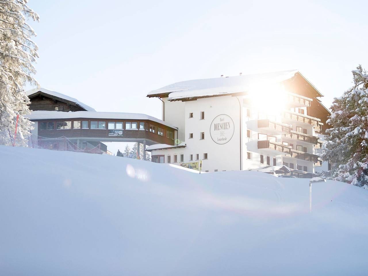 Hotel Dieschen - Komfort Einzelzimmer teilweise mit Balkon in Vaz/Obervaz, Plessur Alpen