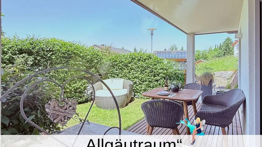Ferienwohnung für 4 Personen, mit Whirlpool und Terrasse sowie Garten in Scheidegg