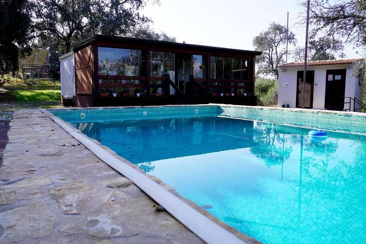 Gîte pour 7 personnes, avec piscine ainsi que jardin et vue à La Puebla de los Infantes