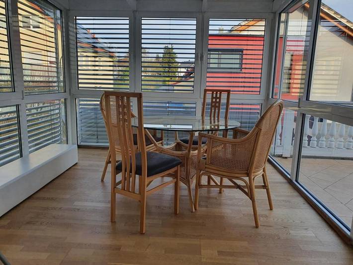 Ferienhaus für 9 Personen, mit Balkon und Terrasse sowie Sauna