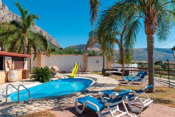Villa Con Piscina per 6 Persone in Provincia di Palermo, Sicilia, Foto 1