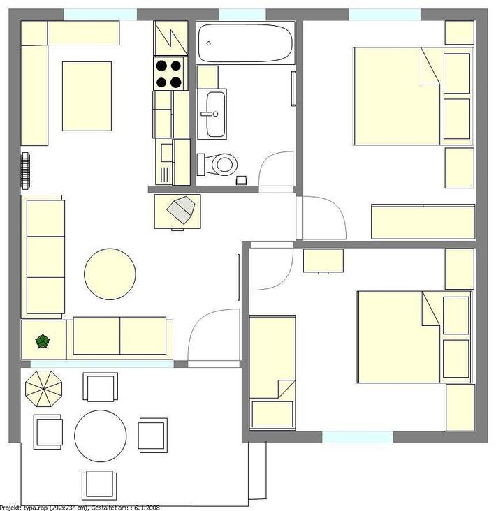 Bungalow - Typ A in Karawanken und Bachergebirge, Sankt Kanzian am Klopeiner See
