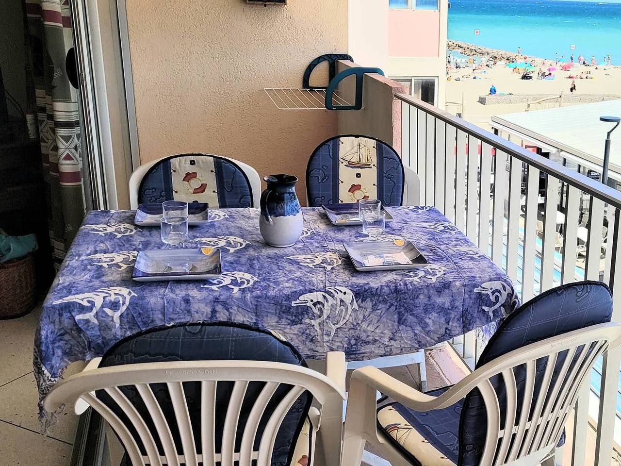 Appartement de vacances entier, Direct sur plage pour ce charmant T2 avec parking privatif in Saint-Cyprien-Plage, Saint-Cyprien