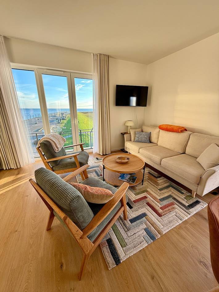 Ferienwohnung für 4 Personen, mit Balkon und Seeblick sowie Ausblick in Pellworm - 3