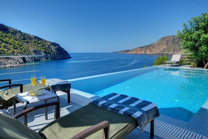 Location de vacances pour 4 personnes, avec Vue sur l’océan et Terrasse dans Άσος