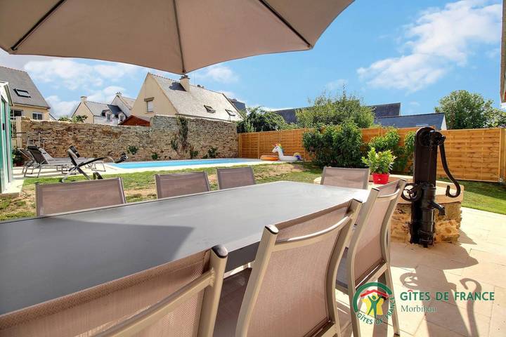 Gîte pour 8 personnes, avec jardin ainsi que piscine et terrasse à Muzillac - 3