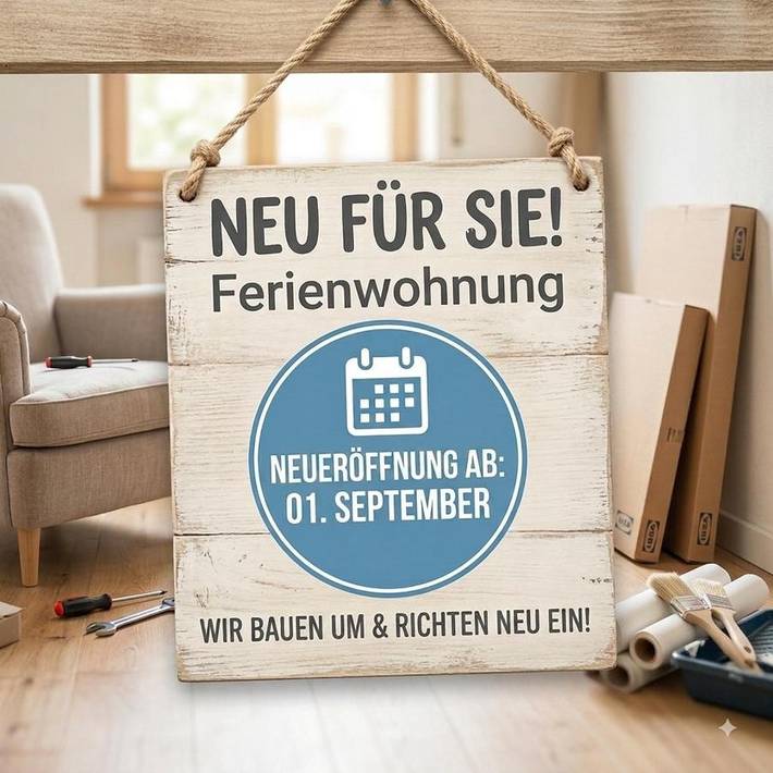 Ferienwohnung für 4 Personen, mit Terrasse und Garten sowie Ausblick