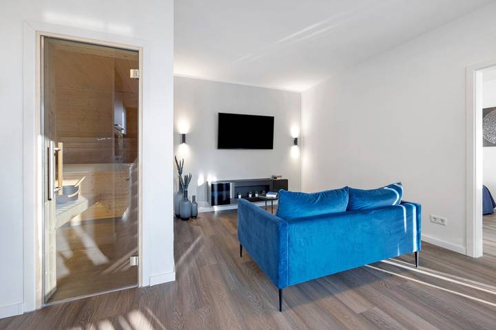 Ganze Wohnung, Ferienwohnung "Egge Resort 7f" mit Balkon, Whirpool und Sauna in Altenbeken, Teutoburger Wald