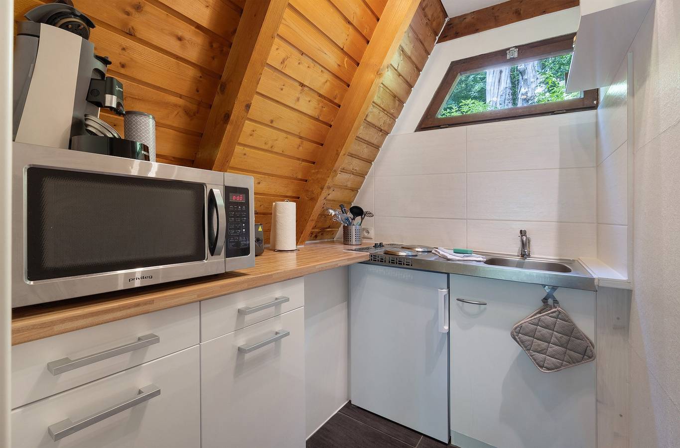 Vakantiehuis 'Ferienhäuser Am Waldschlößchen' met uitzicht op de bergen, een eigen terras, foto 10