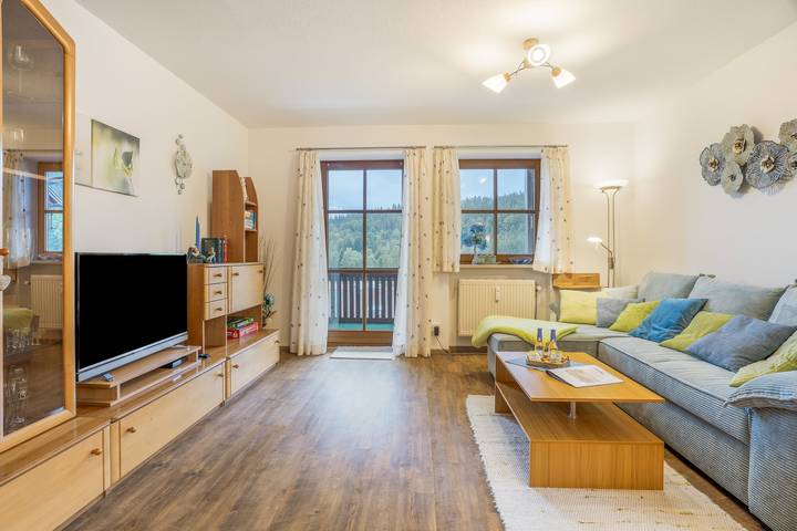 Entire apartment, Zellertalblick Holiday Apartment with Balcony in Bodenmais, Eastern Bavaria