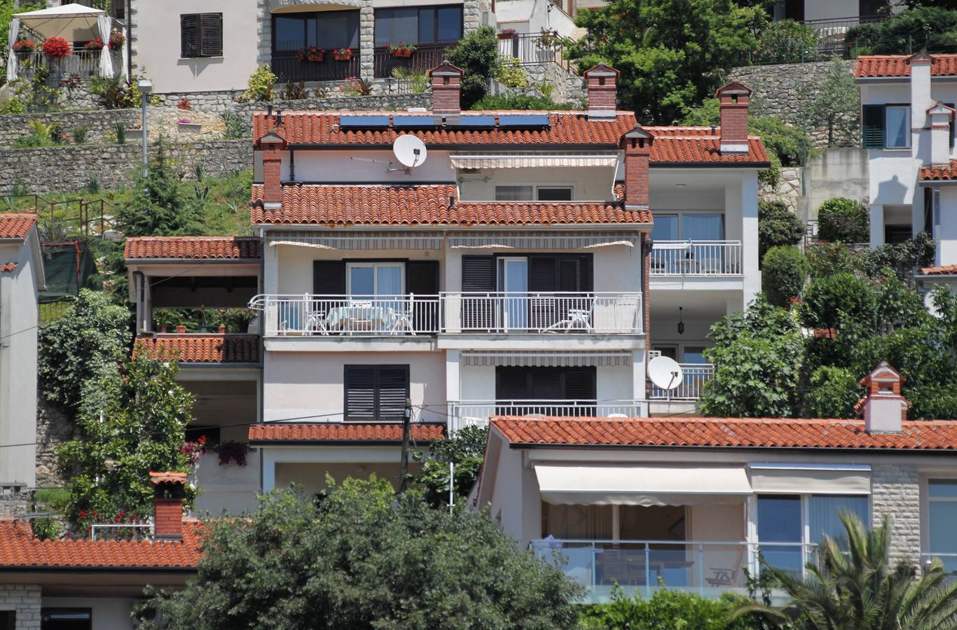 Ganze Wohnung, 2-Zimmer-Ferienwohnung mit Terrasse und Meerblick Rabac, Labin A-2340-a in Rabac, Labin-Rabac