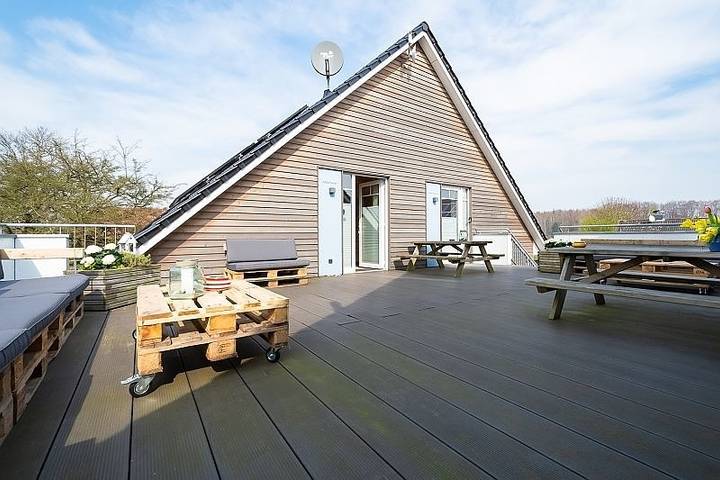 Ferienwohnung für 4 Personen, mit Garten und Sauna, kinderfreundlich in Waabs