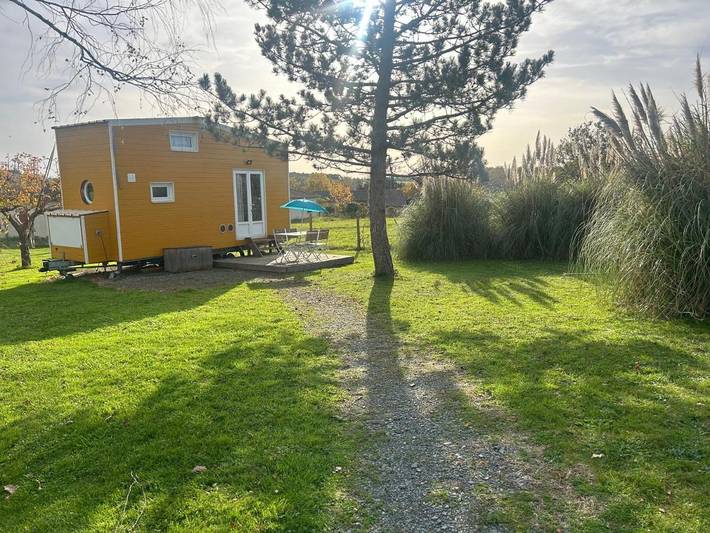 Tente pour 3 personnes, avec terrasse ainsi que jardin et vue - 1