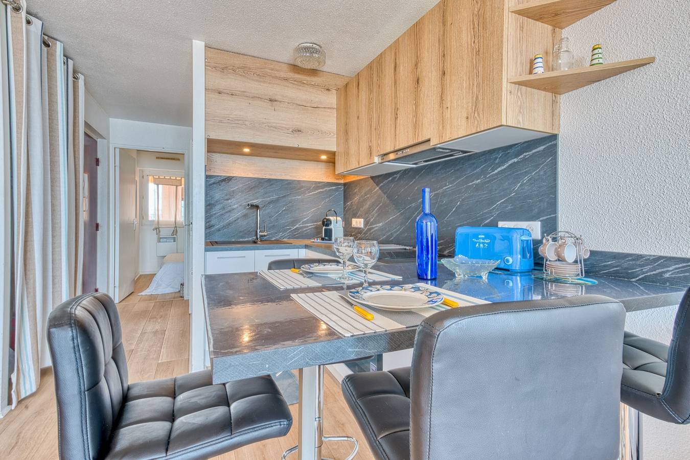 Appartement met zeezicht in Arcachon – Privéterras & balkon, 4 personen, foto 8