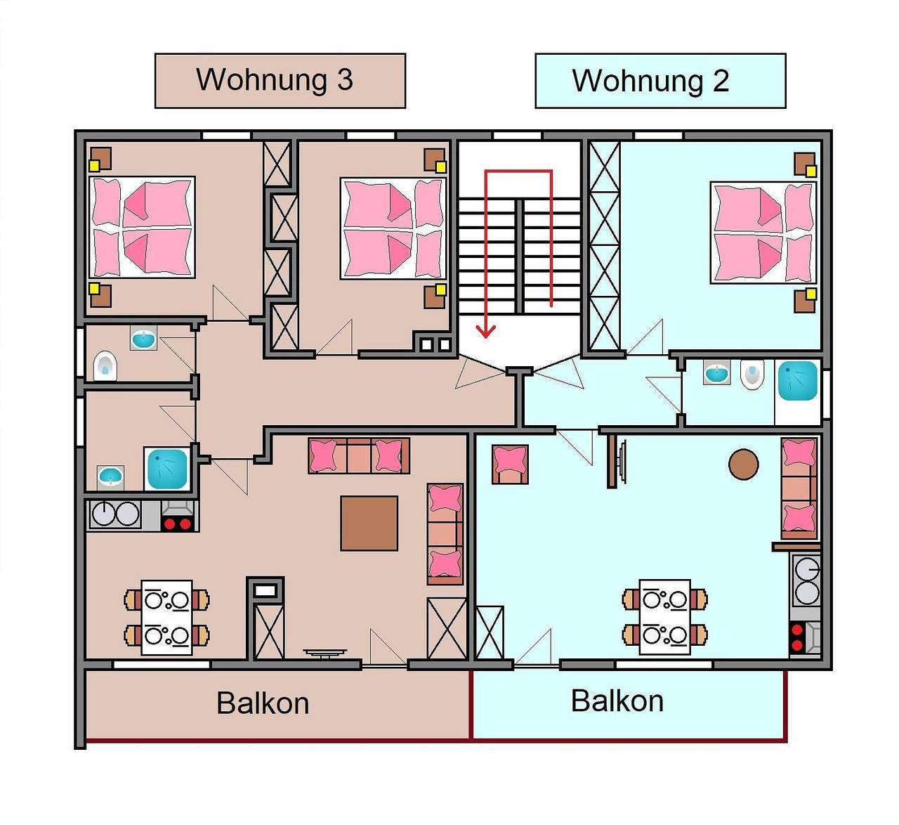 Ferienwohnung 2 für 2 Personen im 1. Og, foto 10