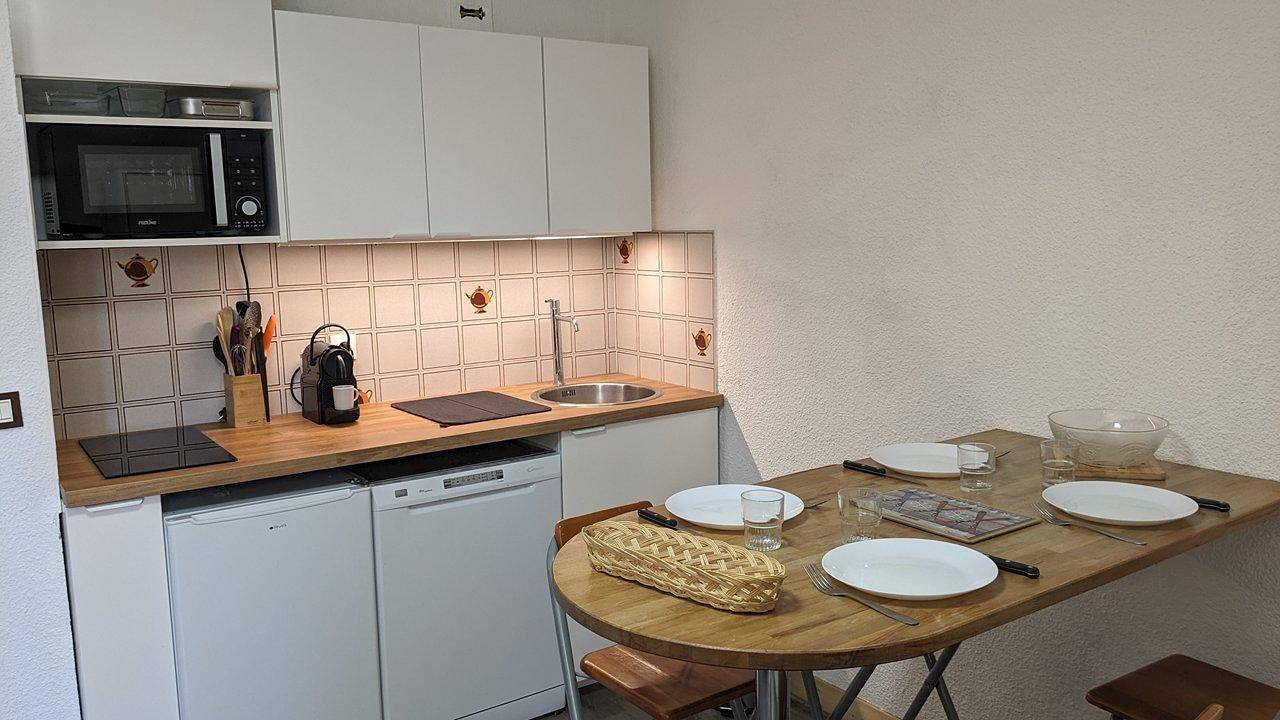Ganzes Studio, Résidence le Rond Point des Pistes I - Studio Schlafnische 4 Personen (48B) in Orcières, Nationalpark Écrins