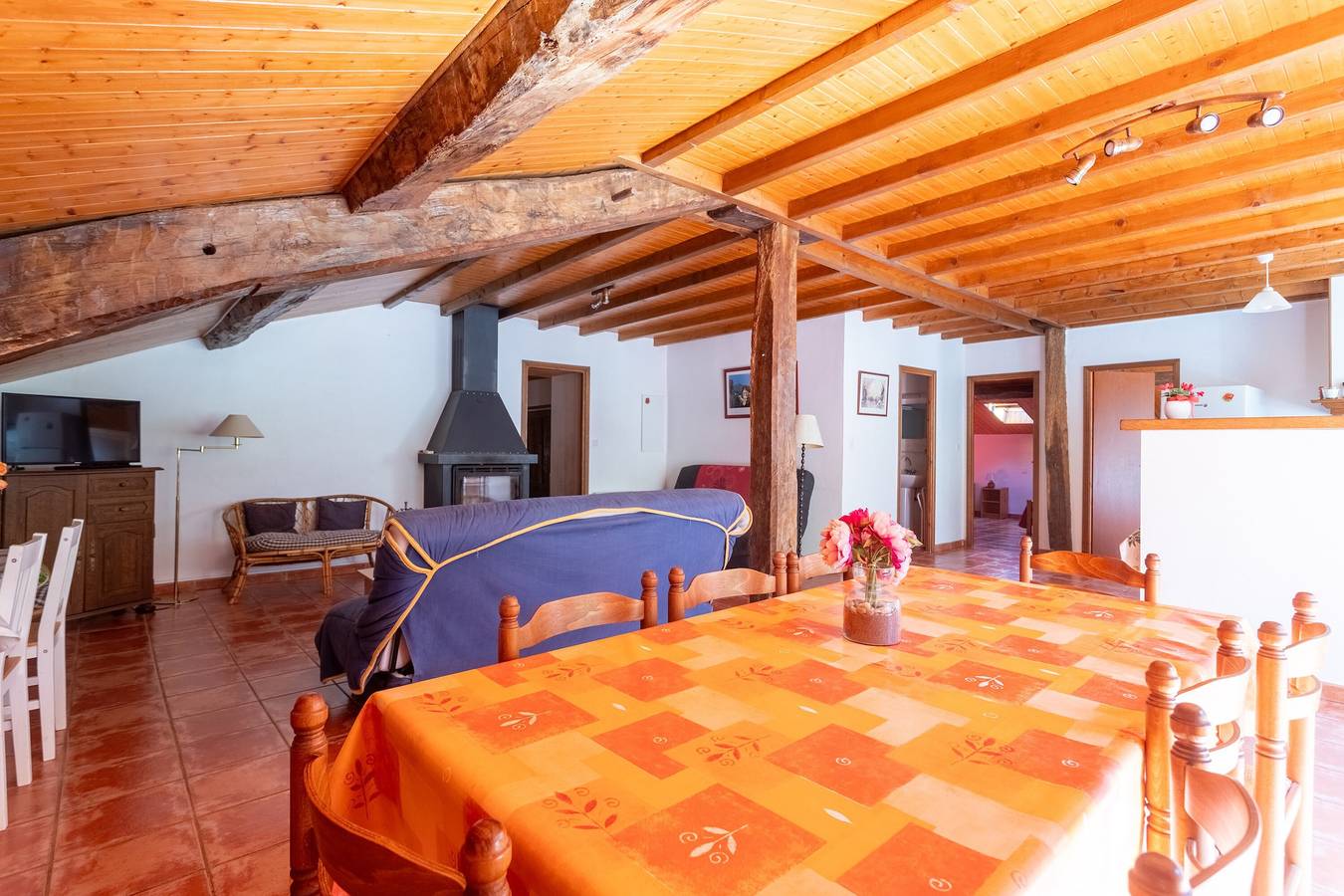 Ganze Wohnung, 150 m² große ebenerdige Wohnung mit Bergblick, privater Terrasse und Wlan in Estérençuby, Bayonne und Umgebung