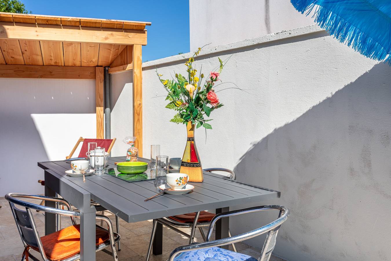 Ganze Wohnung, „Le Petit Appartement De Saint-Denis“ mit privater Terrasse, Wlan und Klimaanlage in Saint-Denis-d'Oléron, Côte de Beauté
