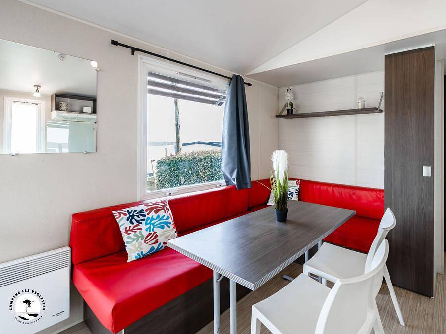 Camping Les Violettes  - Mobilhome 4 personnes - Mobile-home Mouette (2 chambres) - terrasse intégrée 4 pers in L'Aiguillon-la-Presqu'île, Vendée