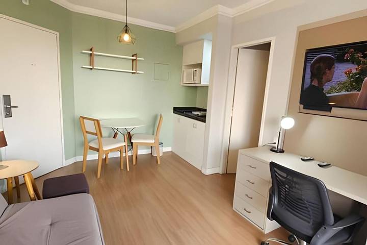 Casas e apartamentos de temporada para 3 pessoas, com terraço e piscina e ainda sauna em Moema