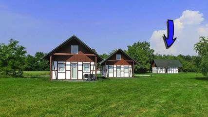 Ferienhaus für 6 Personen, mit Pool und Seeblick sowie Terrasse in Elsterheide