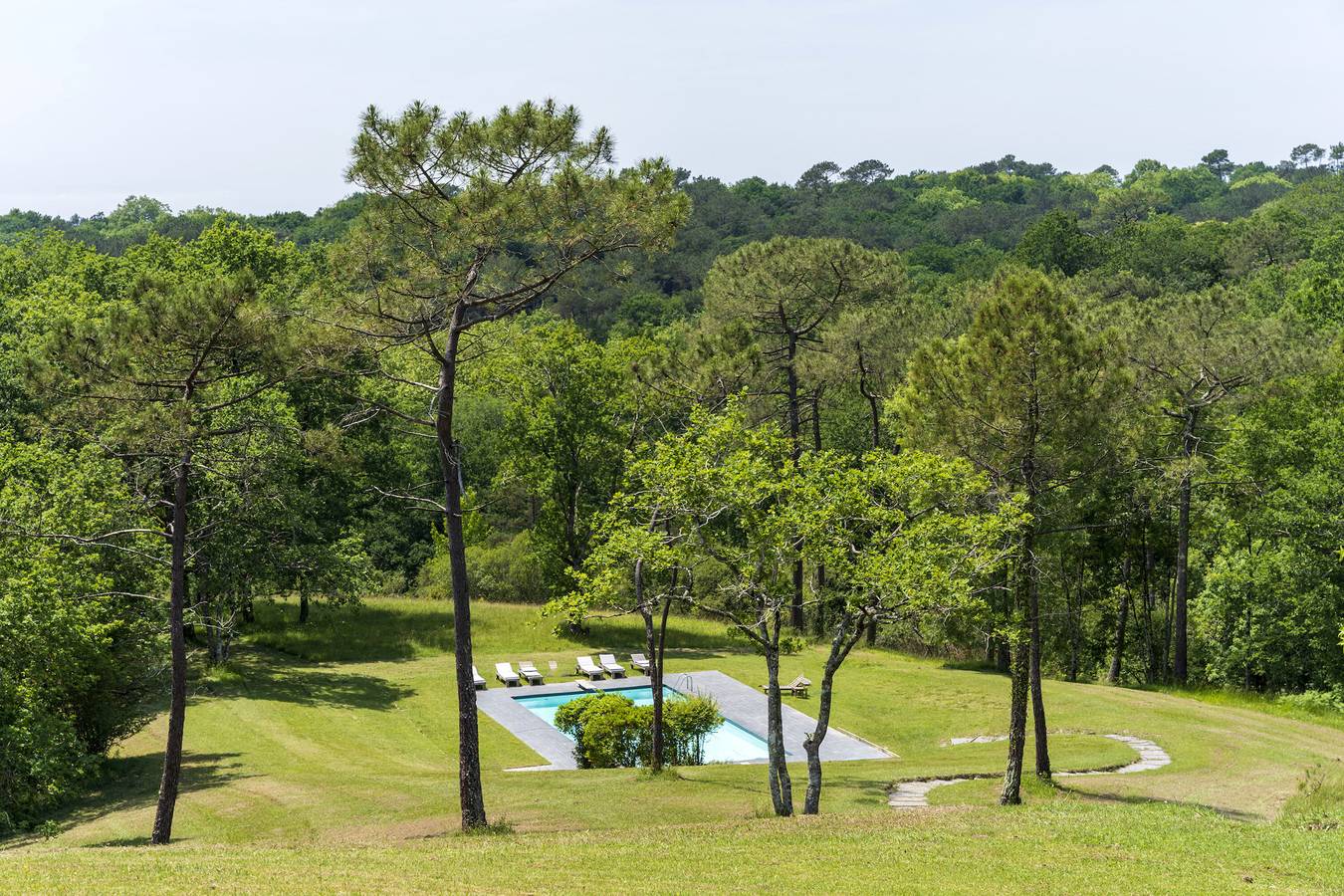 Maison de vacances 'Espace, Luxe, Calme Et Nature' avec vue sur les montagnes et climatisation in Saint-Martin-de-Seignanx, Côte d’Argent