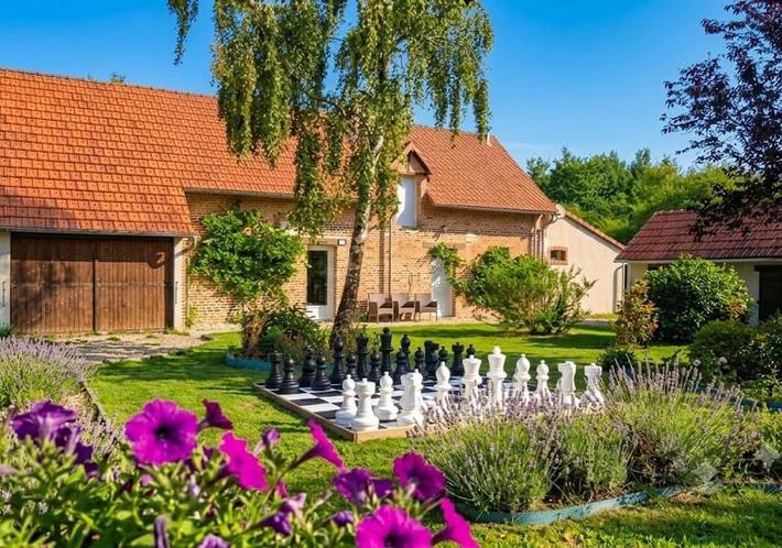 Maison de vacances pour 10 personnes, avec Terrasse ainsi que Jardin et Piscine