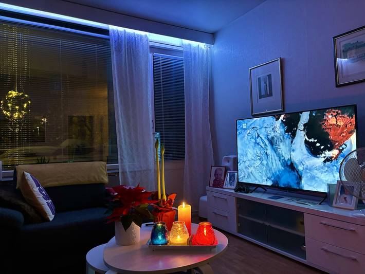 Ferielejlighed for 6 personer, med have og balkon samt sauna, husdyr tilladt i Finland