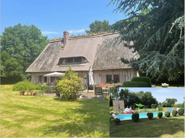 Location de vacances pour 15 personnes, avec Terrasse ainsi que Jardin et Piscine à Saint-Pierre-des-Ifs