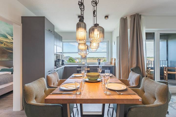 Ferienwohnung für 4 Personen, mit Balkon und Balkon/Terrasse sowie Sauna