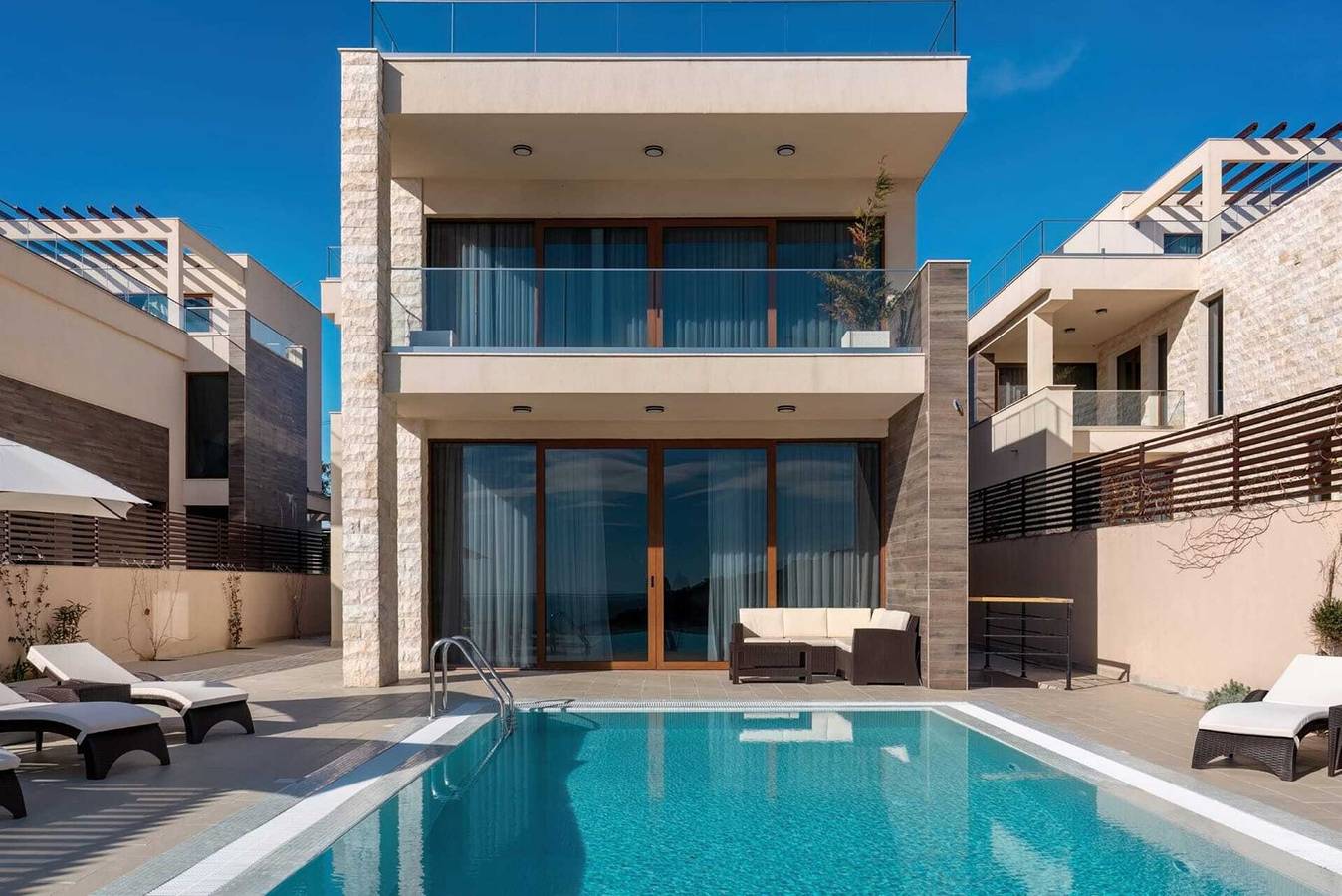 Villa Bianca with Private Pool, Sauna & Spa in Krimovica, Budva Riviera in Opština Kotor