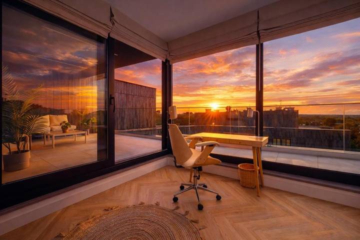Ferienwohnung für 5 Personen, mit Balkon und Ausblick sowie Seeblick in Allenstein