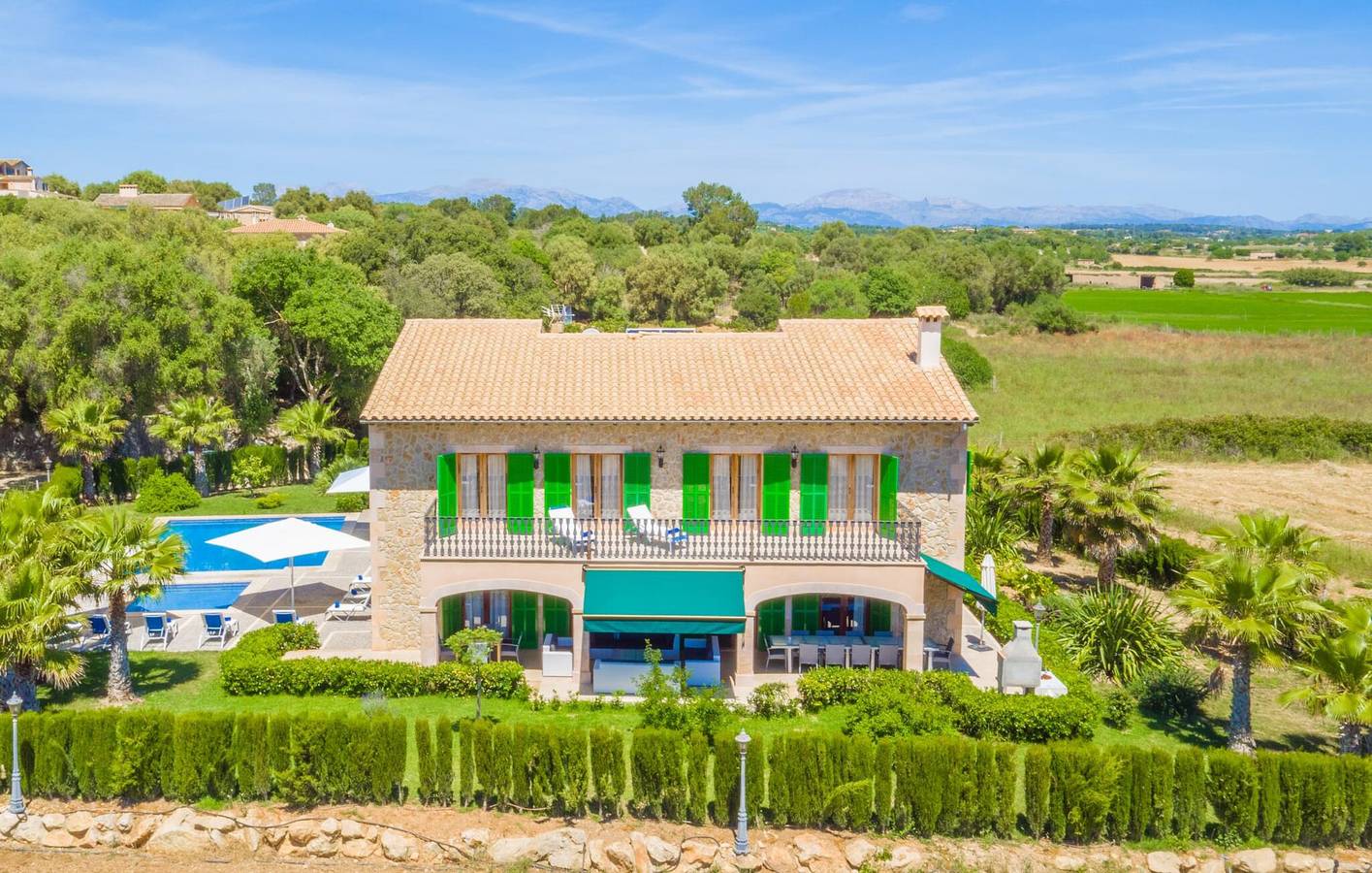 Appartement moderne avec piscine et terrasse, à 300 m d'un restaurant in Petra, Majorque l'intérieur des terres