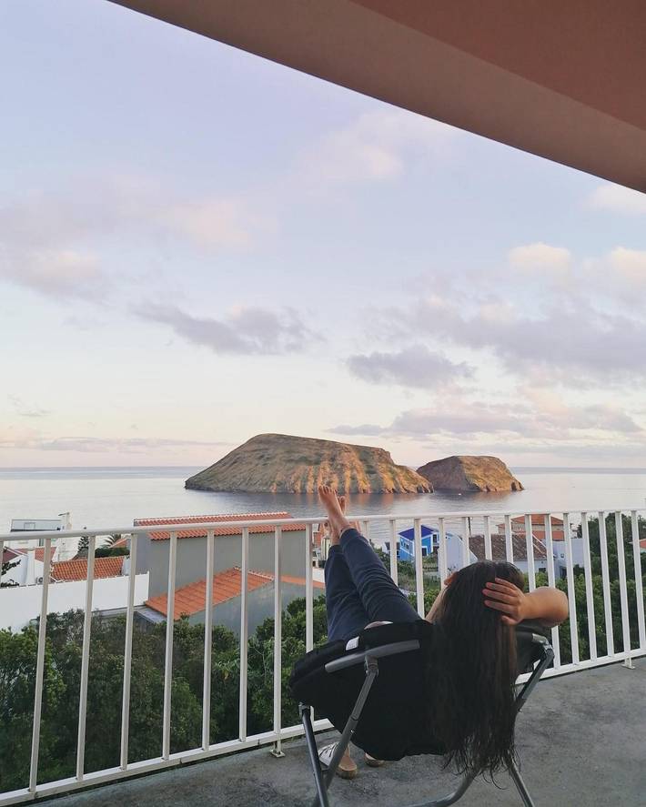 Apartamento de férias para 5 pessoas, com varanda e jardim em Terceira