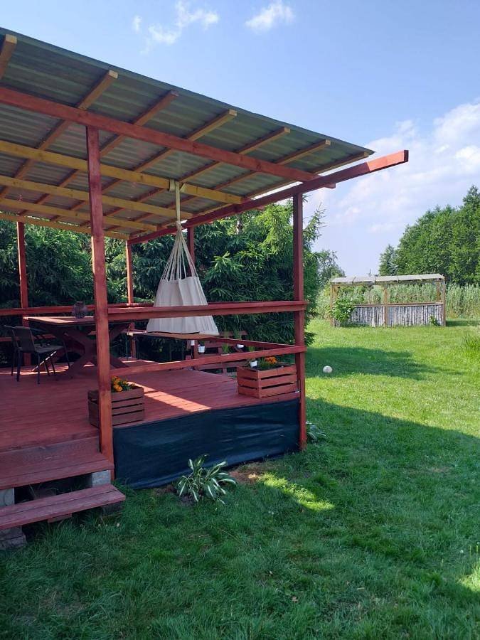 Domek letniskowy na Mazurach nad stawem in Pojezierze Iławskie