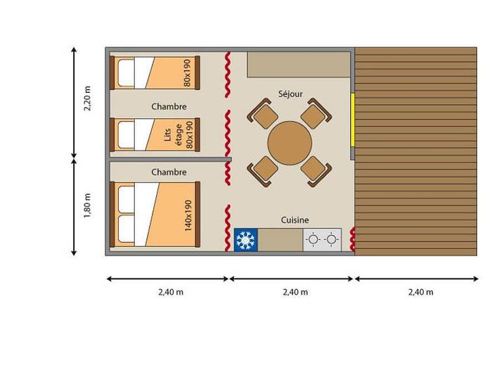 Camping pour 4 personnes, avec bassin pour enfant dans le Lot - 4